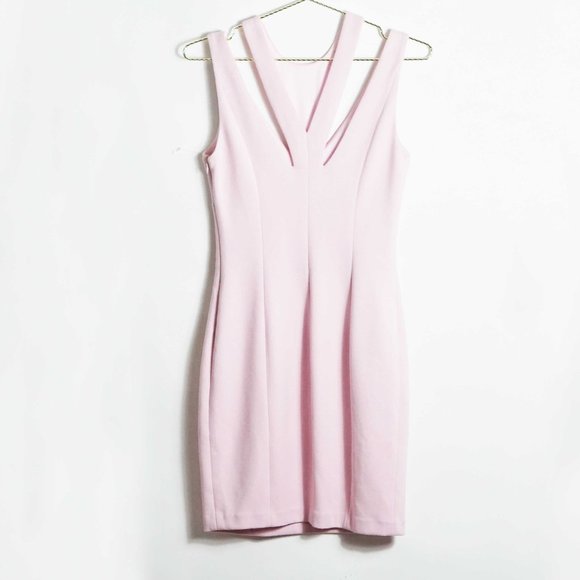 Bailey 44 Deuce Cut-Out Ponte Bodycon Dress Pink S - Picture 4 of 6